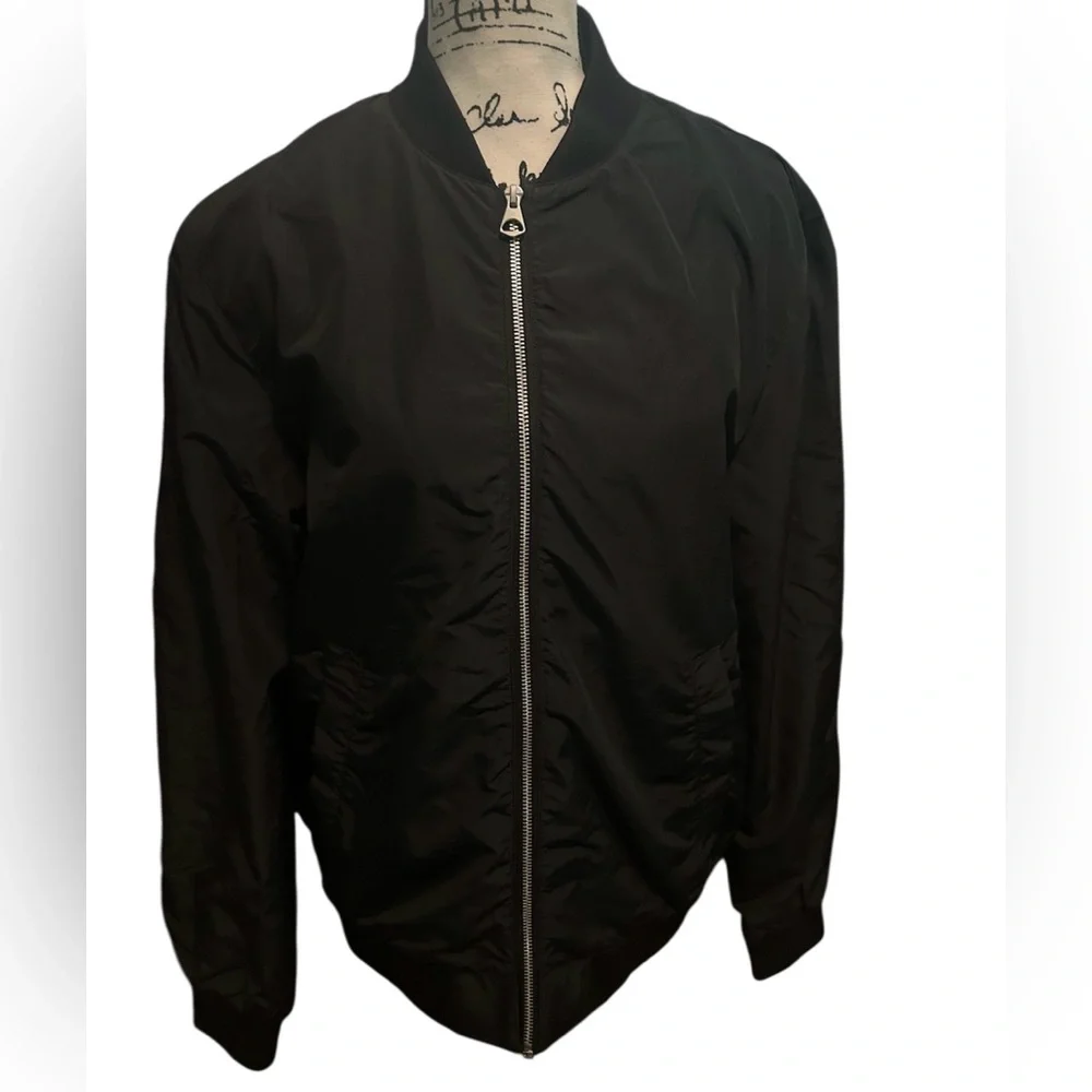 H&M Black Bomber Jacket for Women - Picture 2 of 4